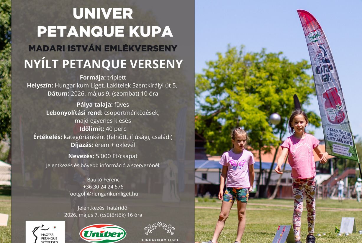 Univer Petanque Kupa - Madari István emlékverseny