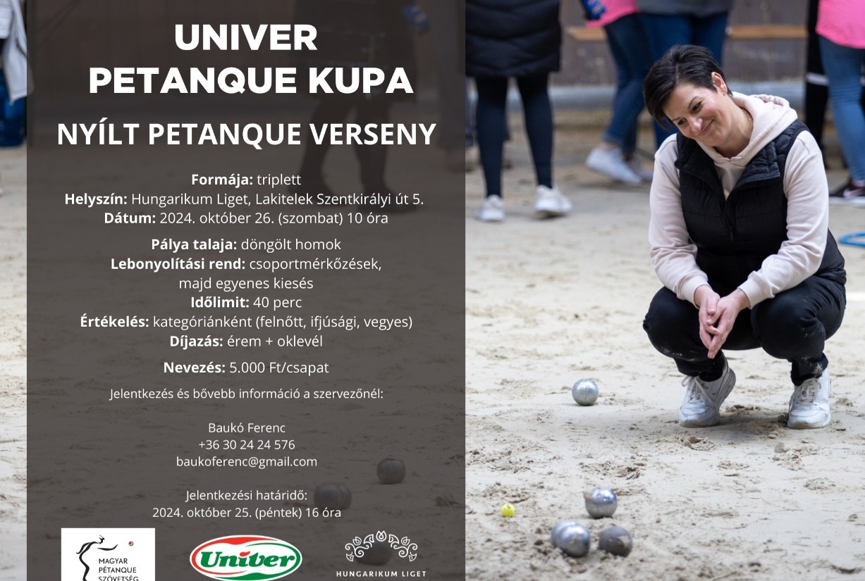 Univer Petanque Kupa 2024 (ősz)