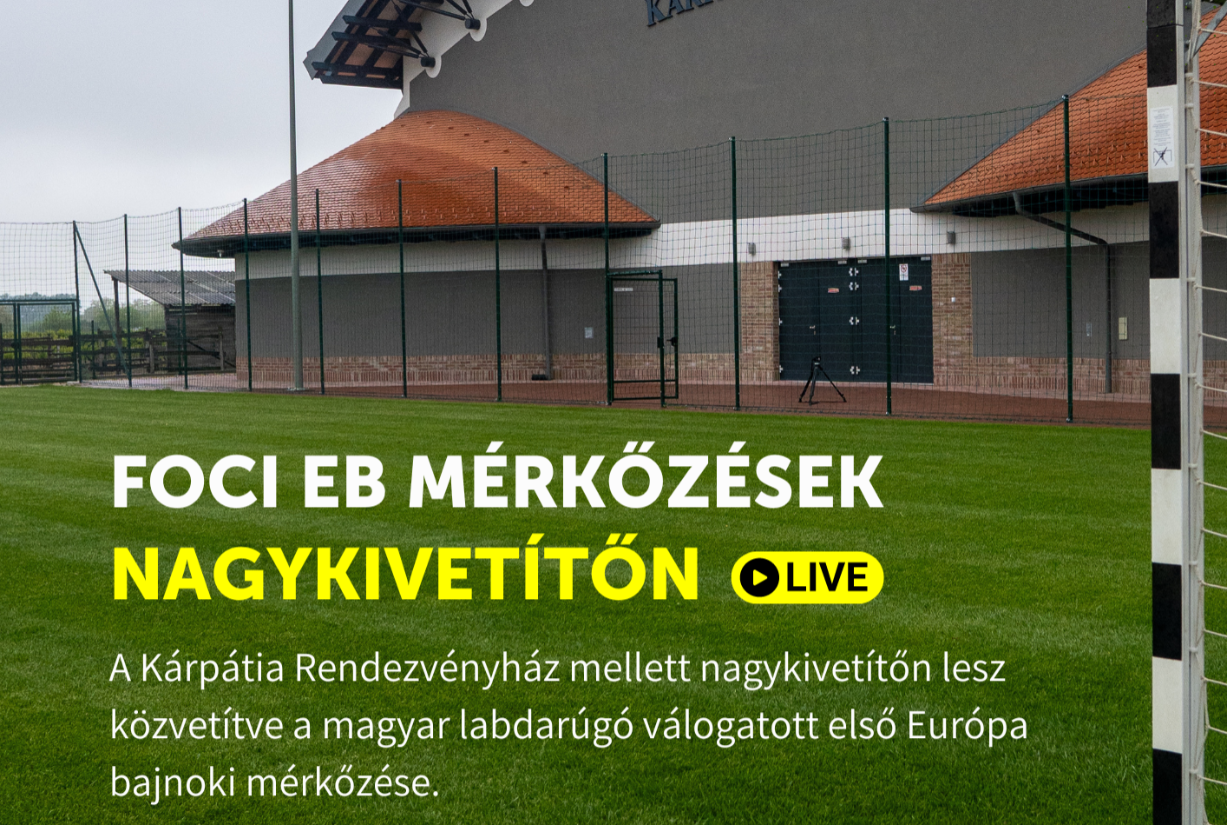 Foci EB mérkőzések nagykivetítőn