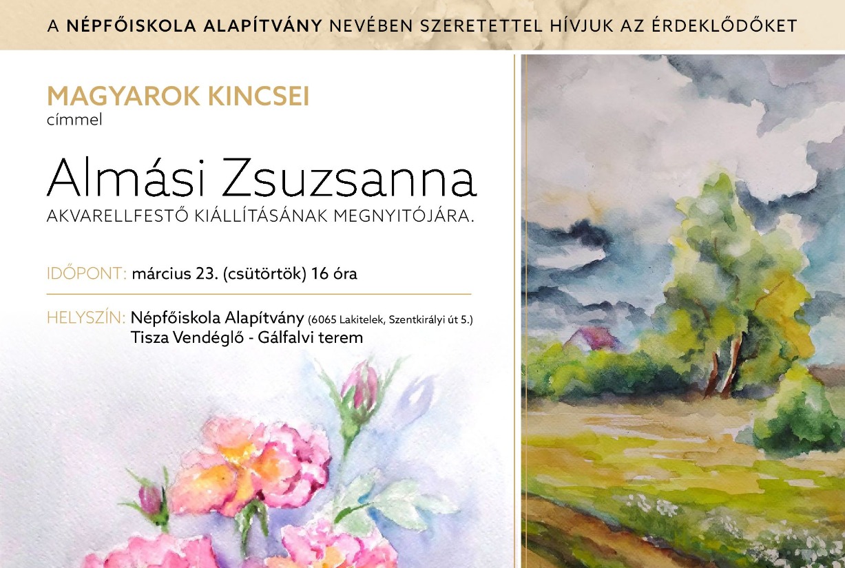 Almási Zsuzsanna kiállításmegnyitó