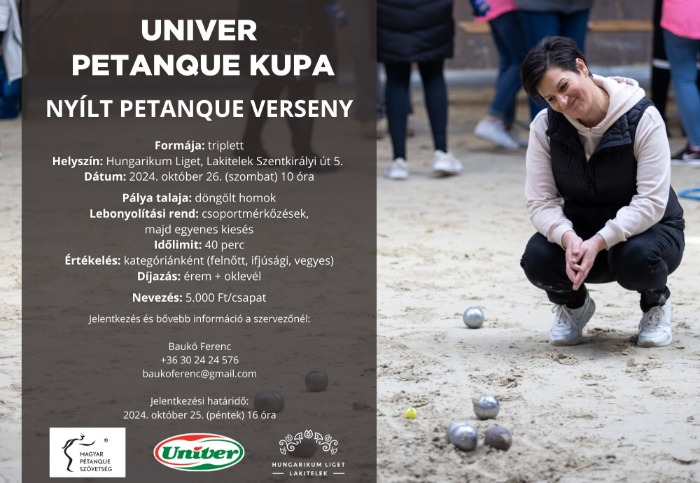 Univer Petanque Kupa 2024 (ősz)