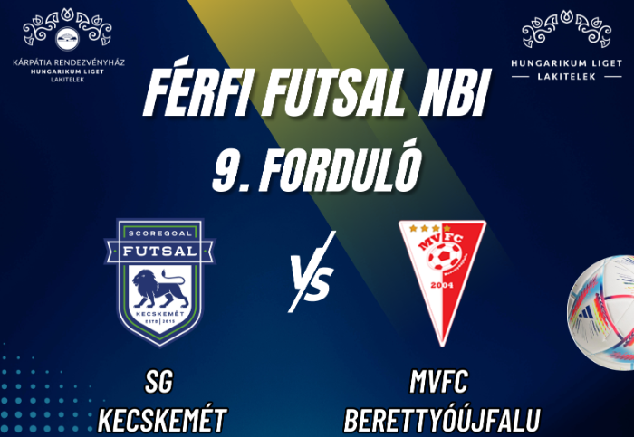Férfi Futsal NB1 mérkőzés Lakiteleken a Kárpátia Rendezvényházban