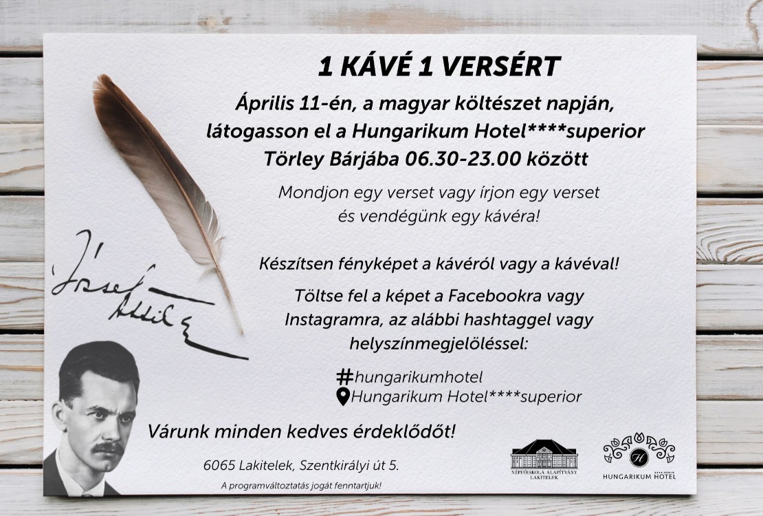 Költészet napja a Hungarikum Ligetben