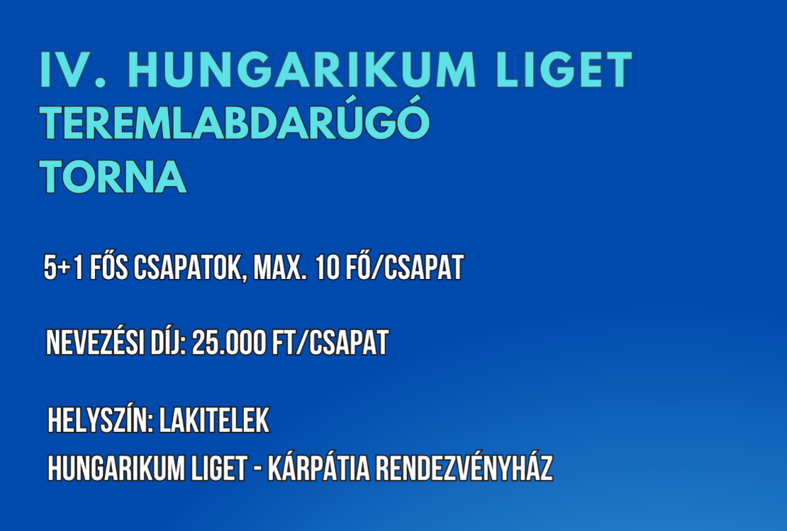 IV. Hungarikum Liget Teremlabdarúgó Kupa