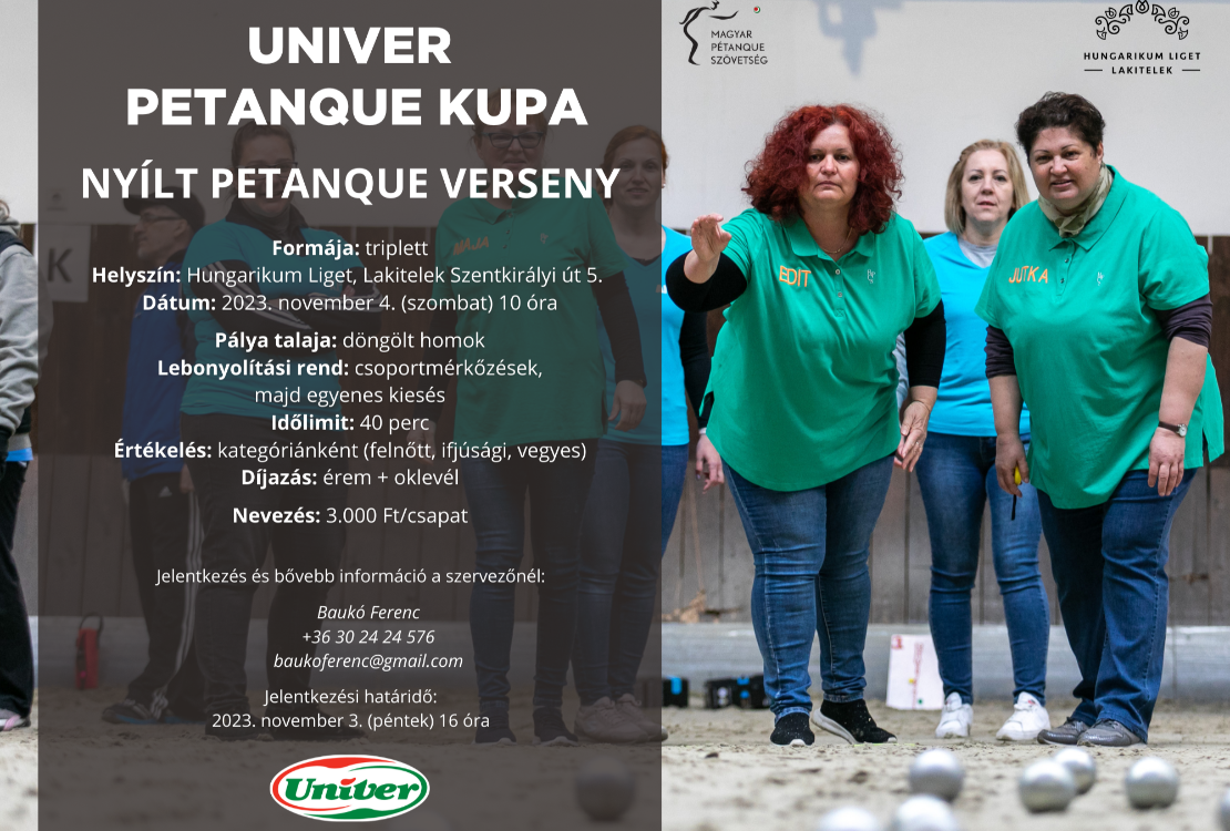 Univer Petanque Kupa Lakiteleken